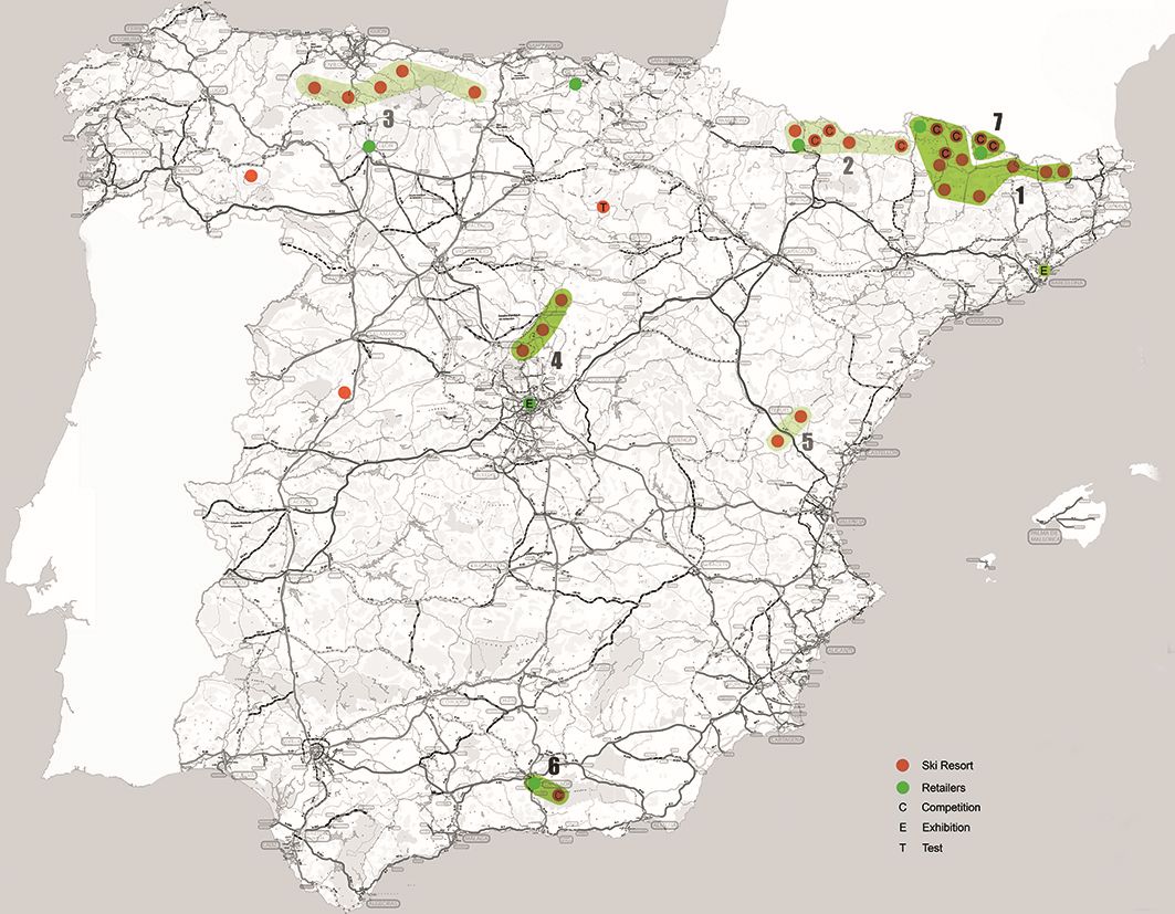 Map of retailers